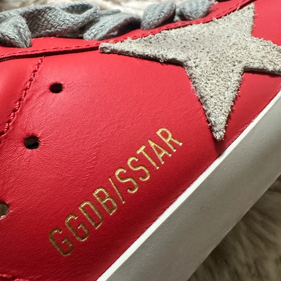 Golden Goose Cherry Red Leather Sneakers - Picture 8 of 13